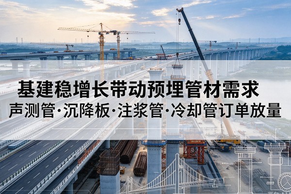 师宗基建稳增长带动预埋监测管材需求,声测管、沉降板、注浆管订单持续放量