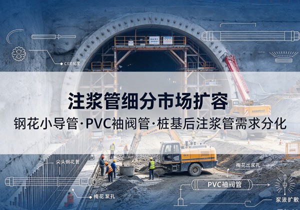 师宗注浆管细分市场扩容，隧道钢花小导管、PVC 袖阀管、桩基后注浆管需求分化